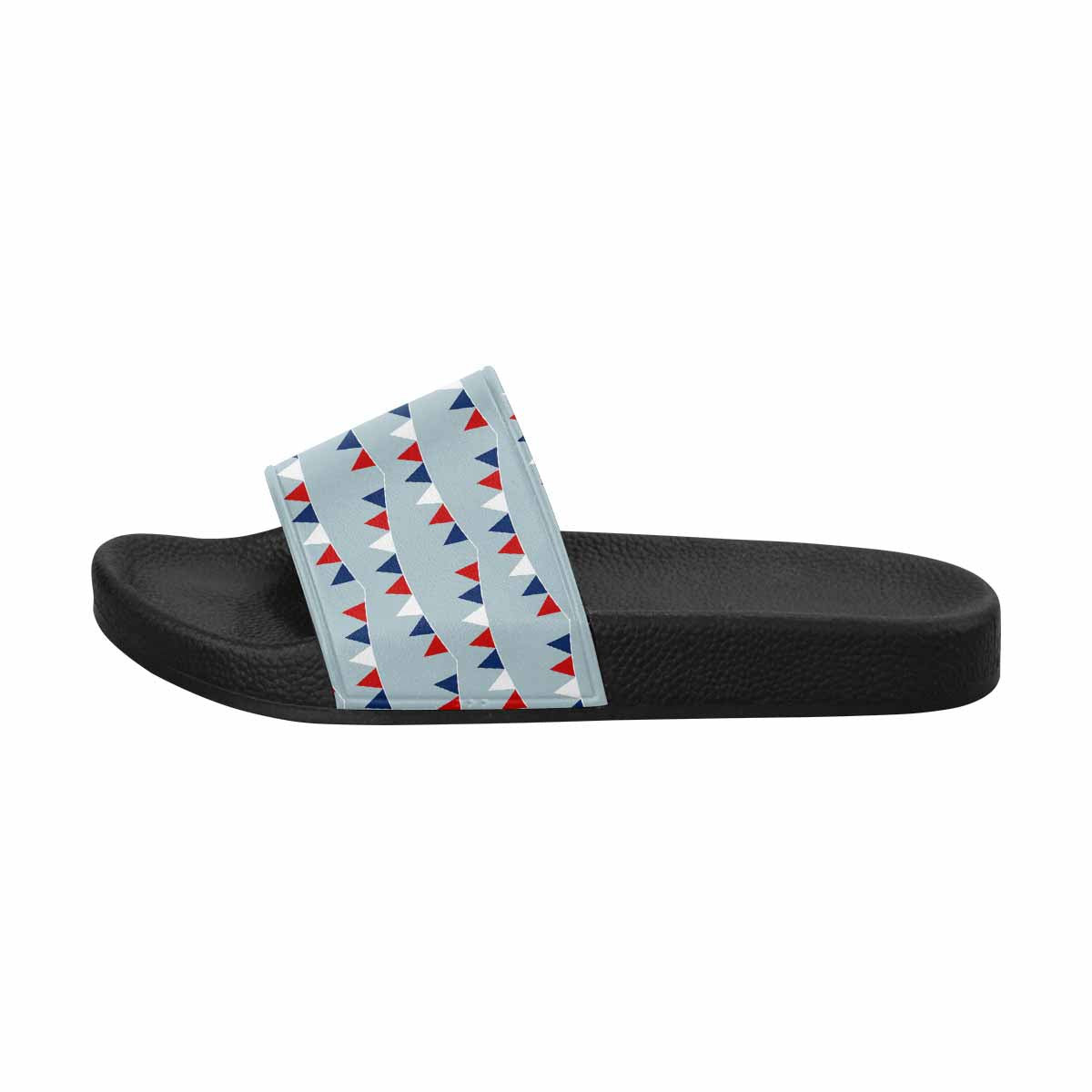 Men's slide sandals featuring lightweight PVC straps and a comfortable sole, perfect for casual wear.