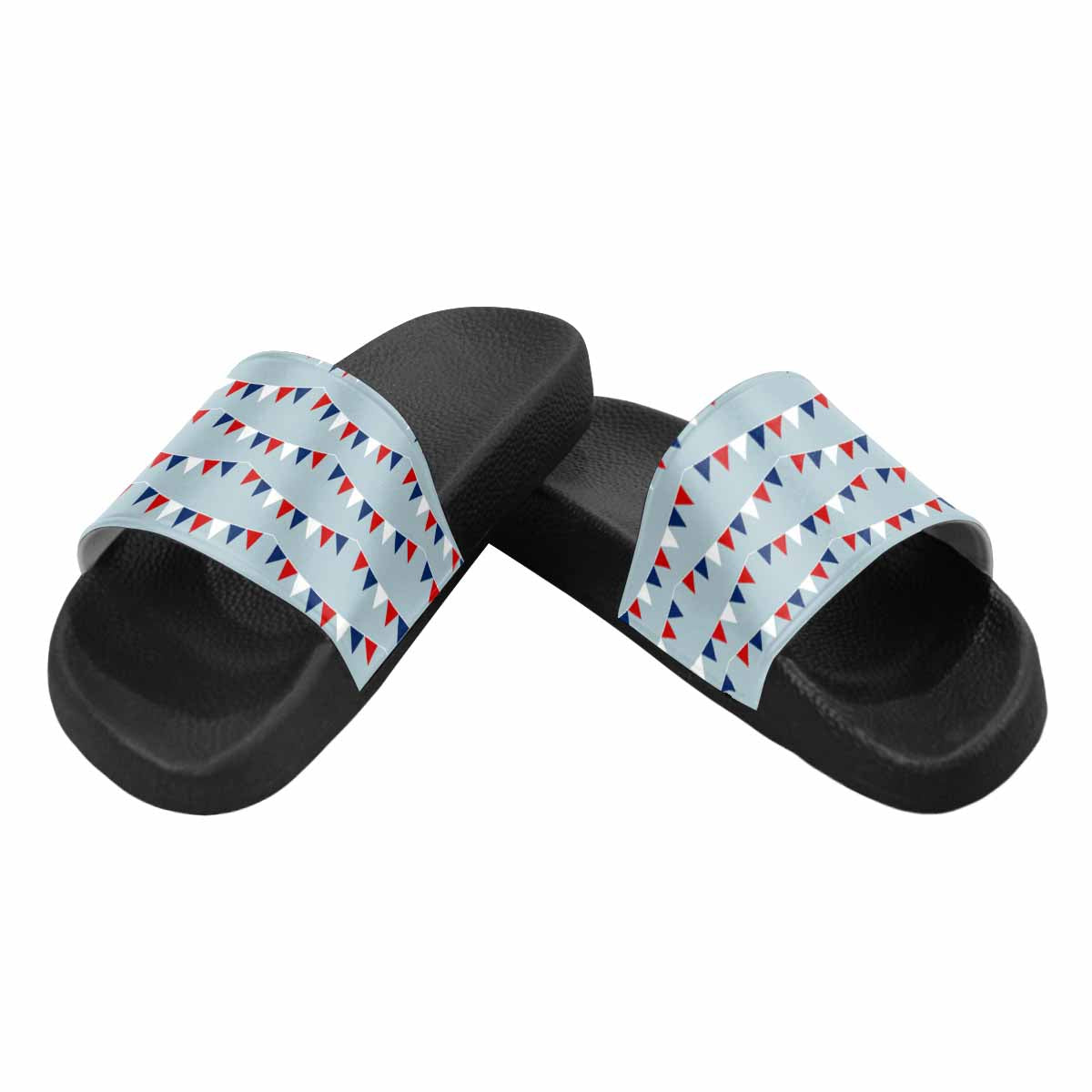 Men's slide sandals featuring lightweight PVC straps and a comfortable sole, perfect for casual wear.