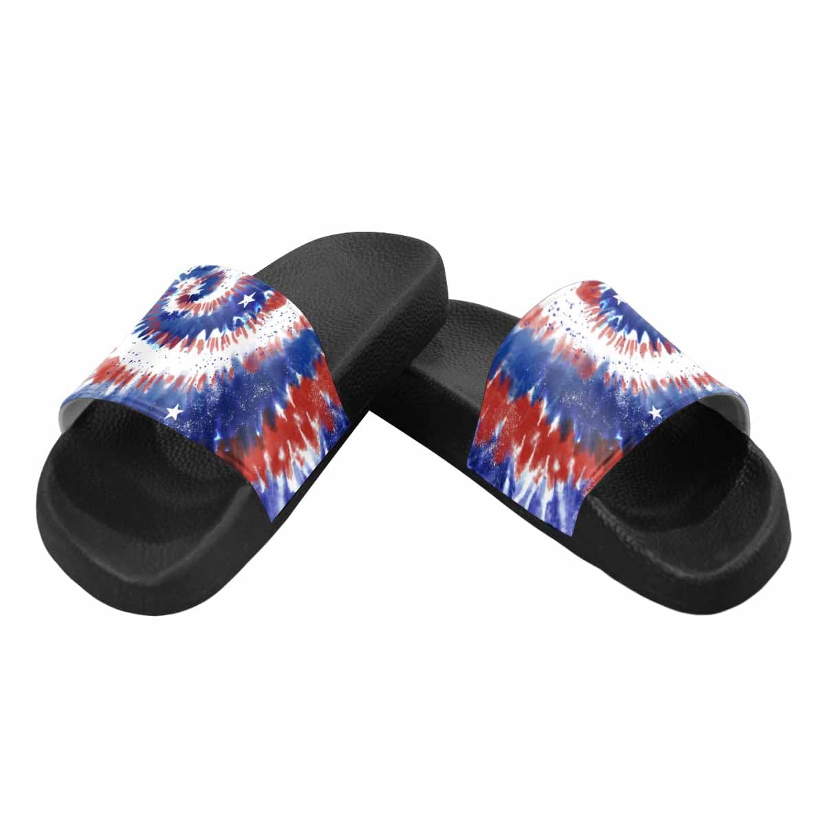 A pair of stylish men's slide sandals featuring durable PVC straps and a comfortable sole, perfect for casual wear.