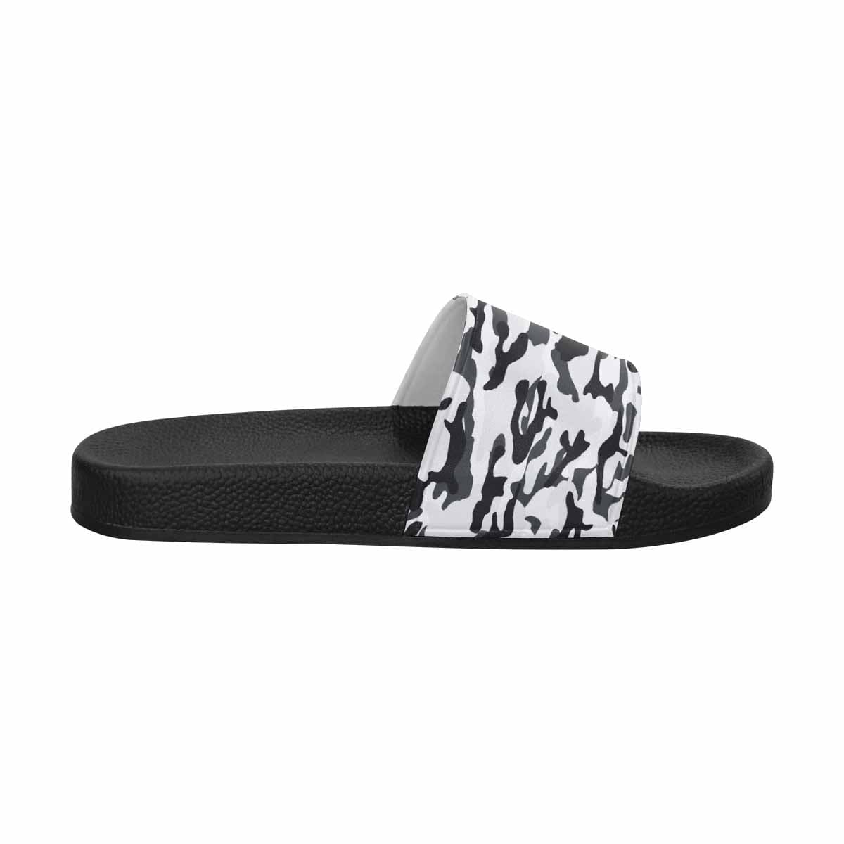 A pair of stylish men's slide sandals featuring lightweight PVC straps and a comfortable sole, perfect for casual wear.