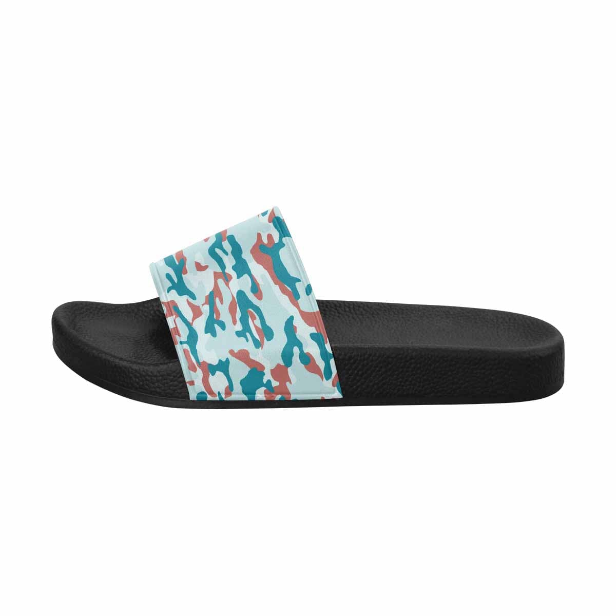 A pair of stylish men's slide sandals featuring lightweight PVC straps and a comfortable sole, perfect for casual wear.