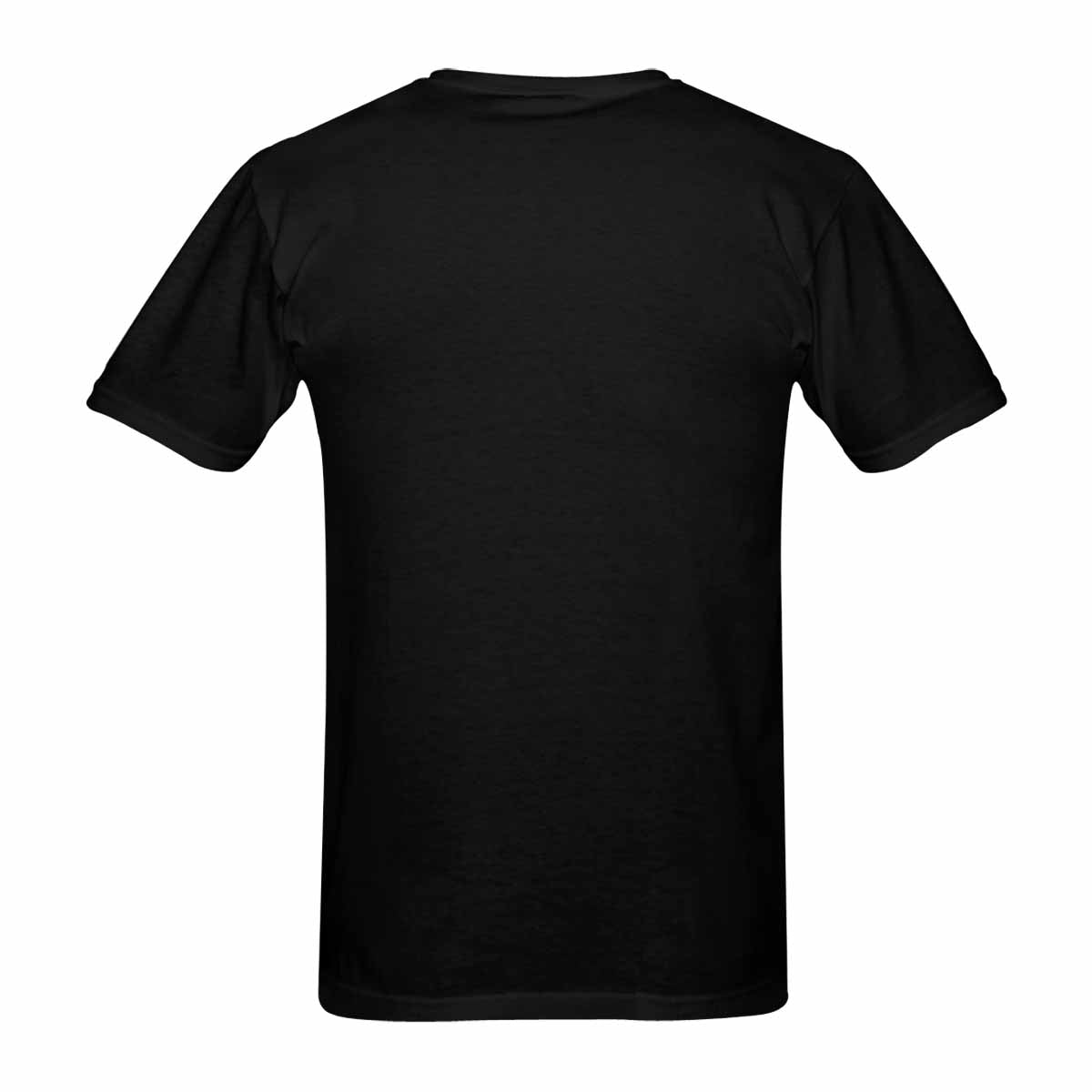 Men's black graphic t-shirt featuring James 5:16 inspirational quote, made from 100% cotton for comfort.