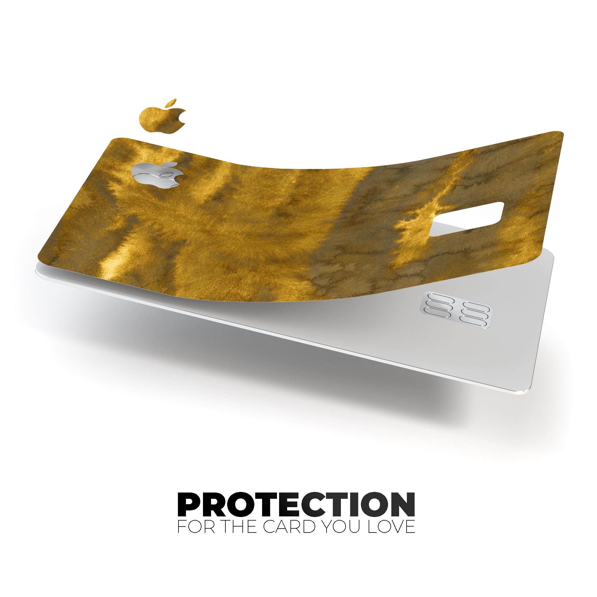 Micro Catipillar Cavers skin kit for Apple Card, showcasing premium vinyl material and available finishes.