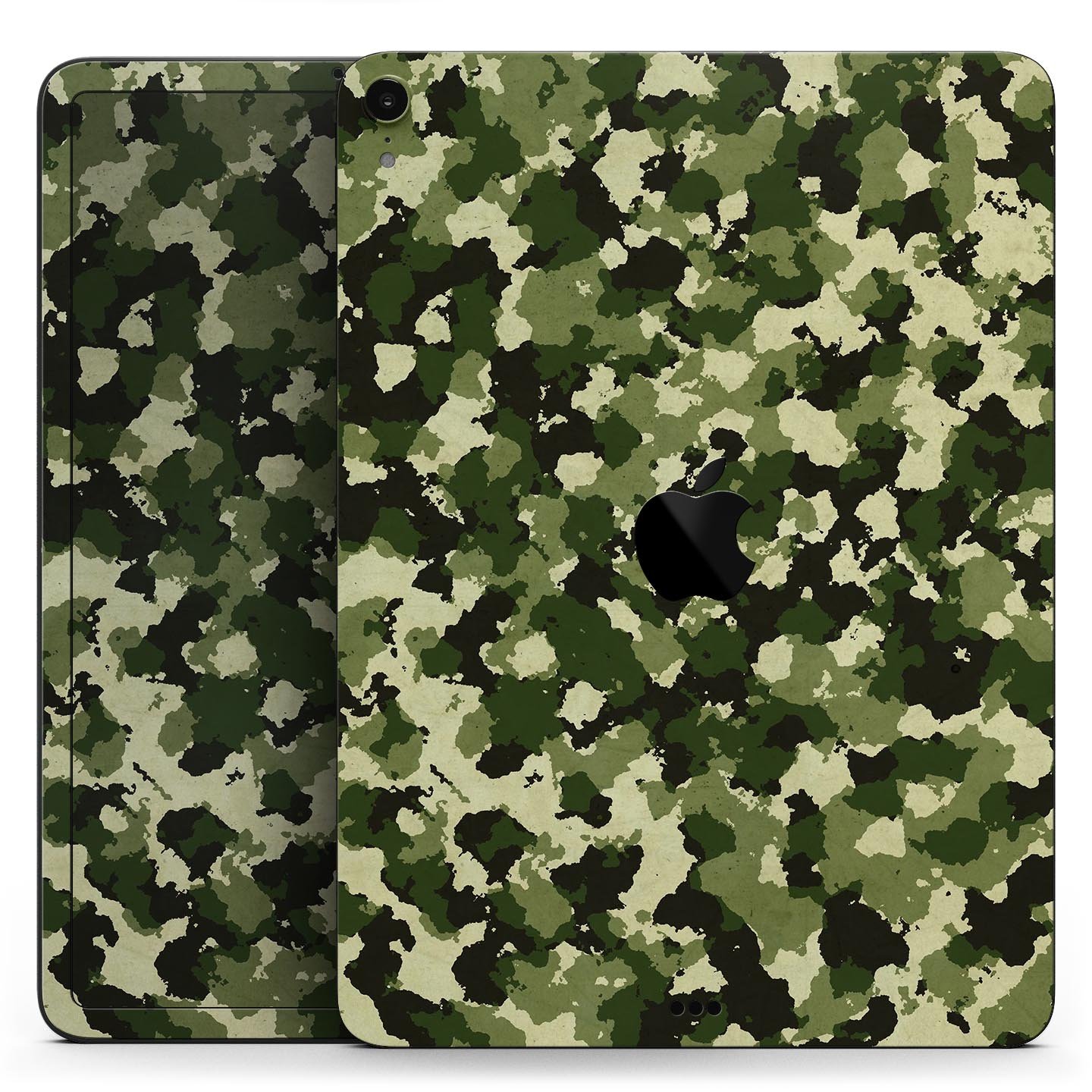 Military Camouflage V1 skin decal for Apple iPad Pro, showcasing a stylish camouflage design with a smooth finish.