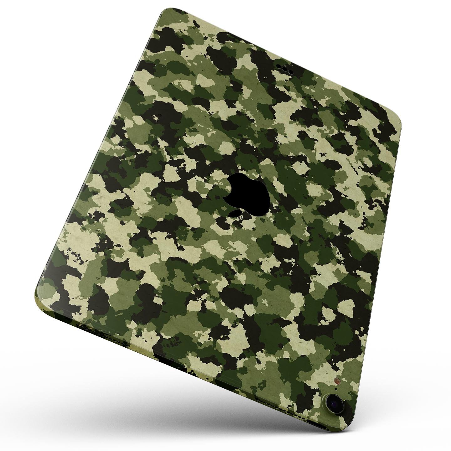 Military Camouflage V1 skin decal for Apple iPad Pro, showcasing a stylish camouflage design with a smooth finish.