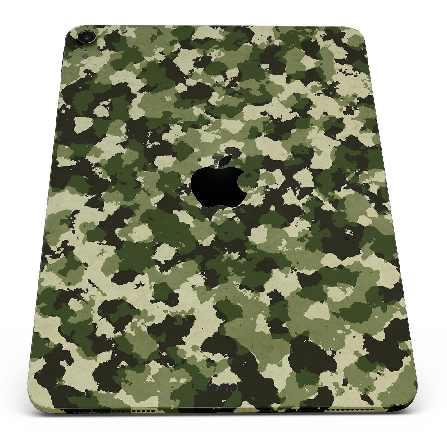 Military Camouflage V1 skin decal for Apple iPad Pro, showcasing a stylish camouflage design with a smooth finish.