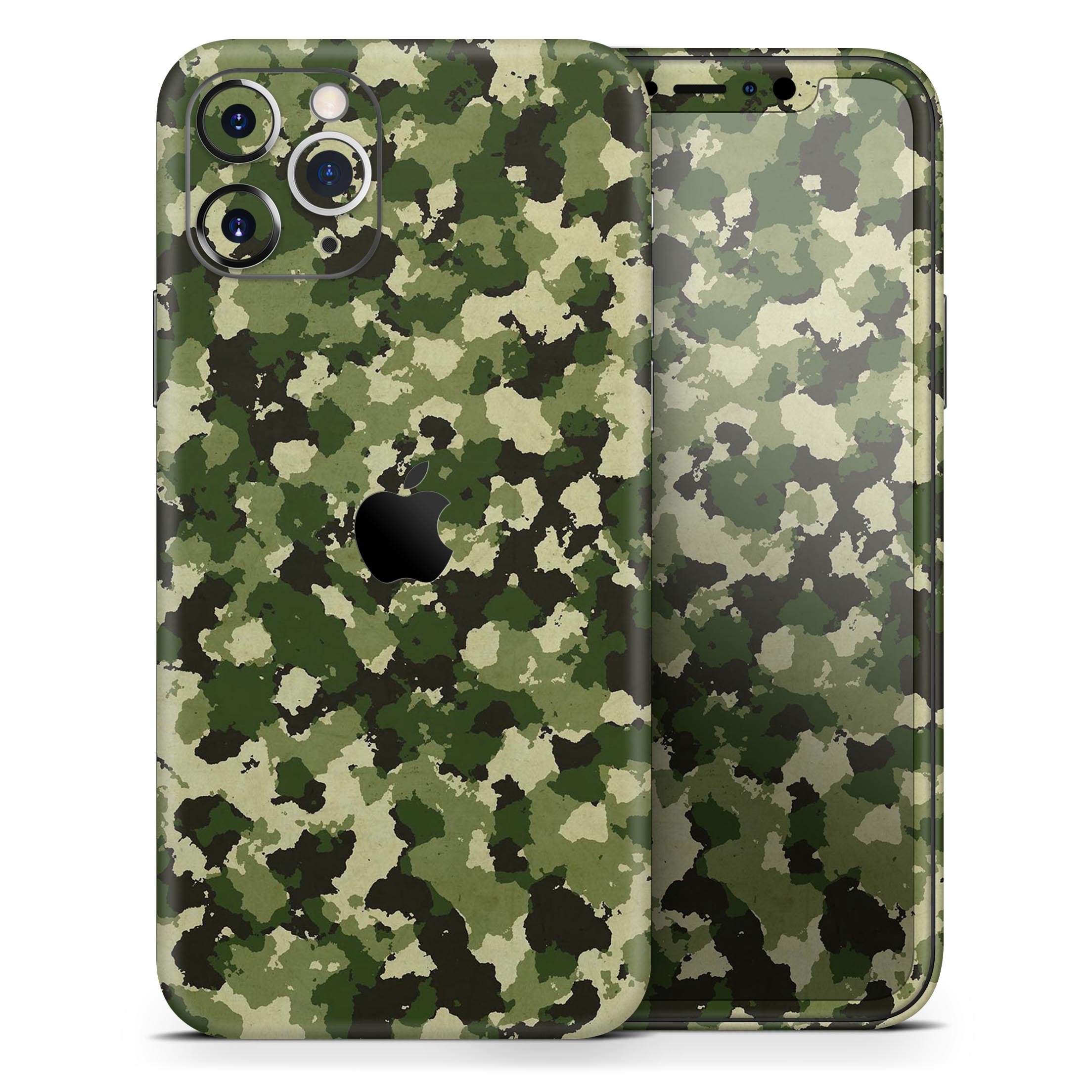 Military Camouflage V1 skin for Apple iPhone, showcasing a stylish camouflage pattern on a sleek device.