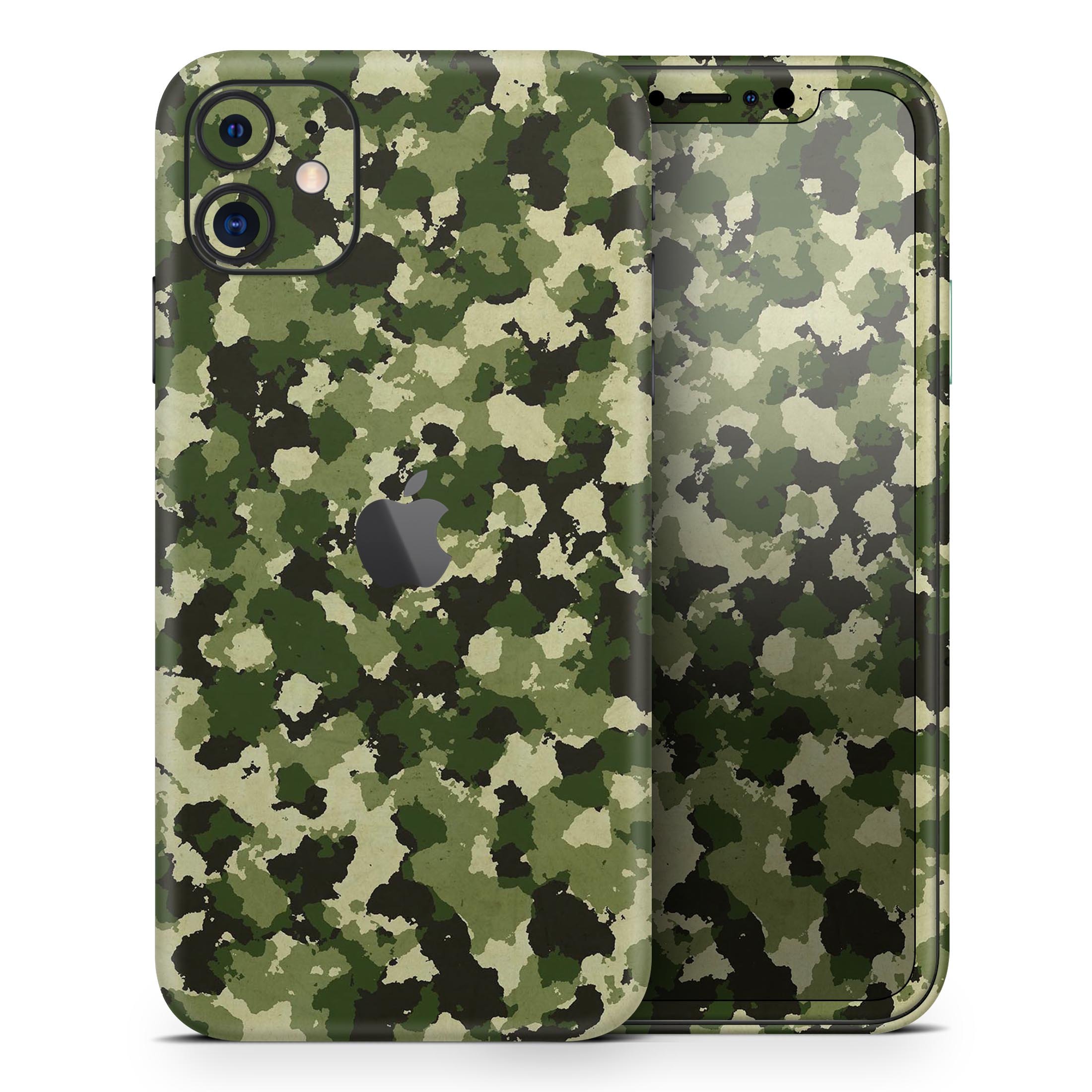 Military Camouflage V1 skin for Apple iPhone, showcasing a stylish camouflage pattern on a sleek device.