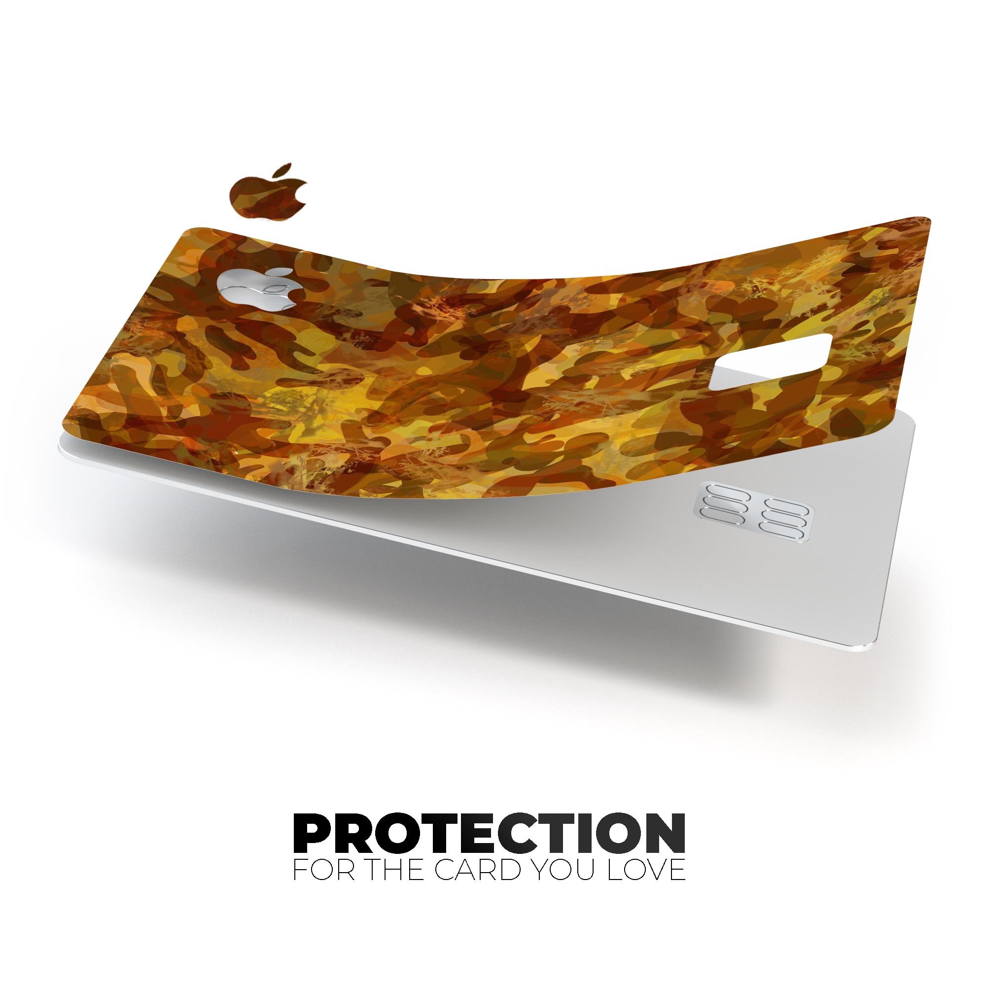 Military Jungle Camouflage V2 decal skin for Apple Card, showcasing a rugged camouflage design for protection and style.