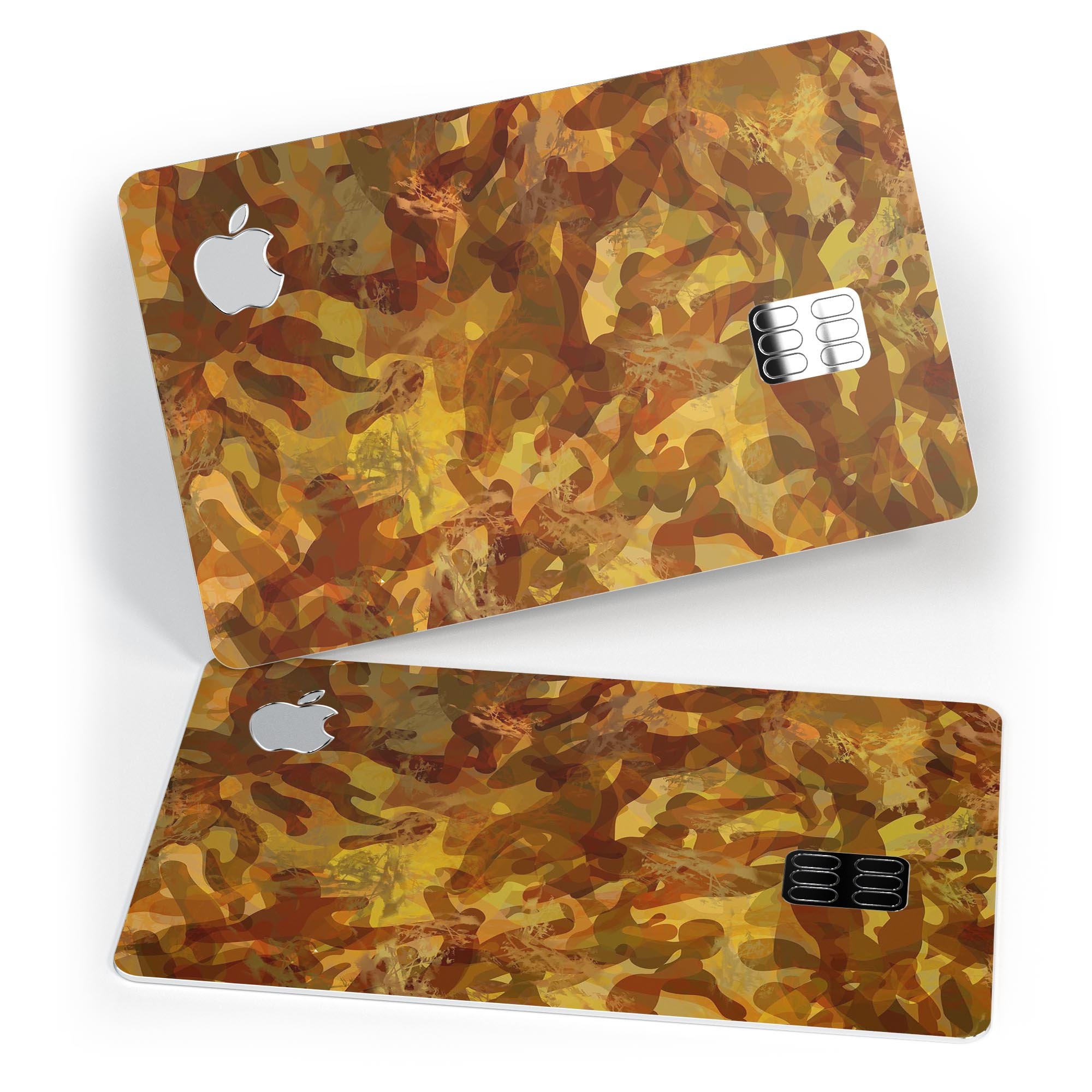 Military Jungle Camouflage V2 decal skin for Apple Card, showcasing a rugged camouflage design for protection and style.