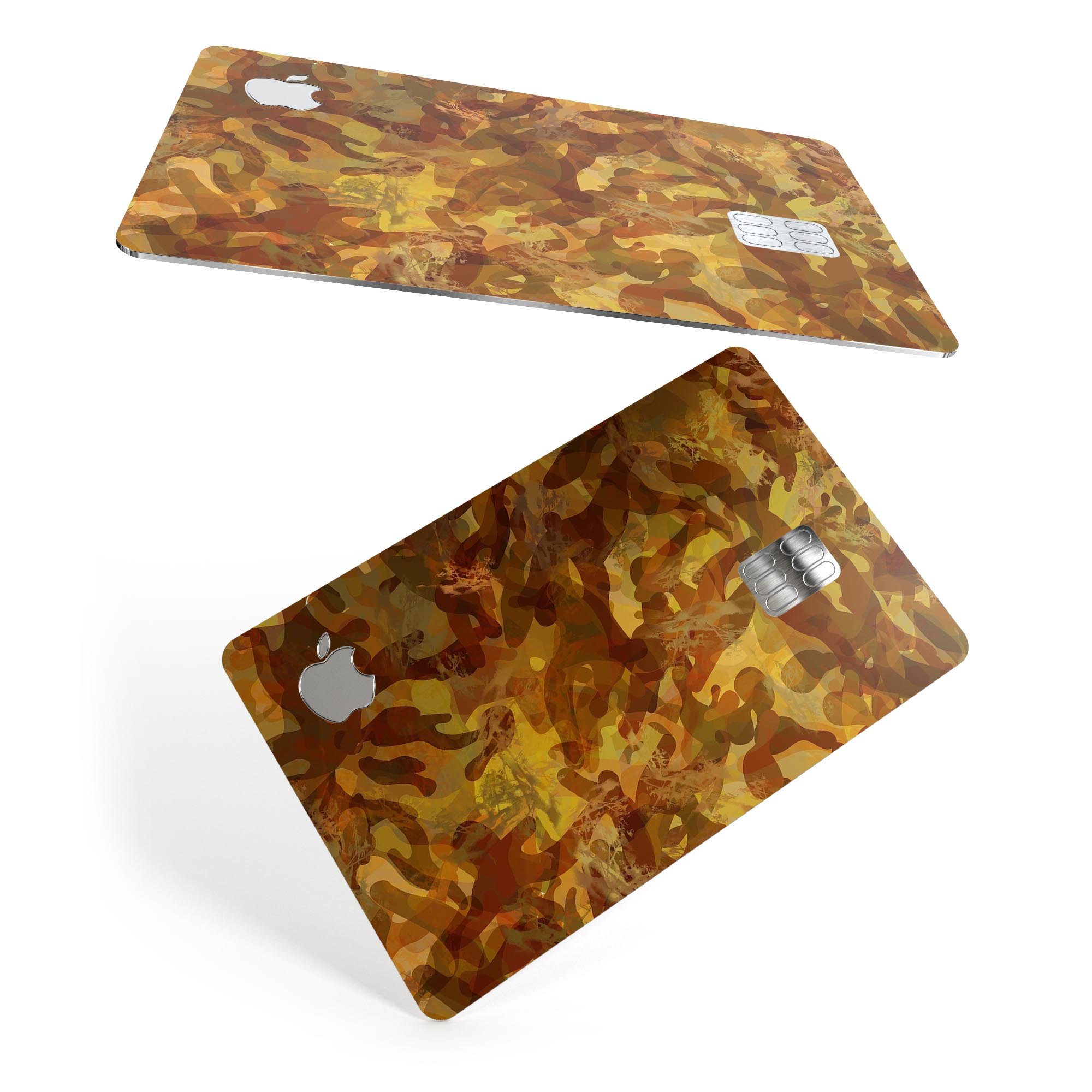 Military Jungle Camouflage V2 decal skin for Apple Card, showcasing a rugged camouflage design for protection and style.