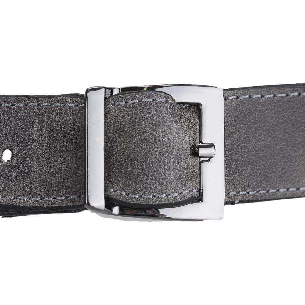 Minoan Genuine Leather Waist Bag showcasing its stylish design and adjustable strap, perfect for both men and women.