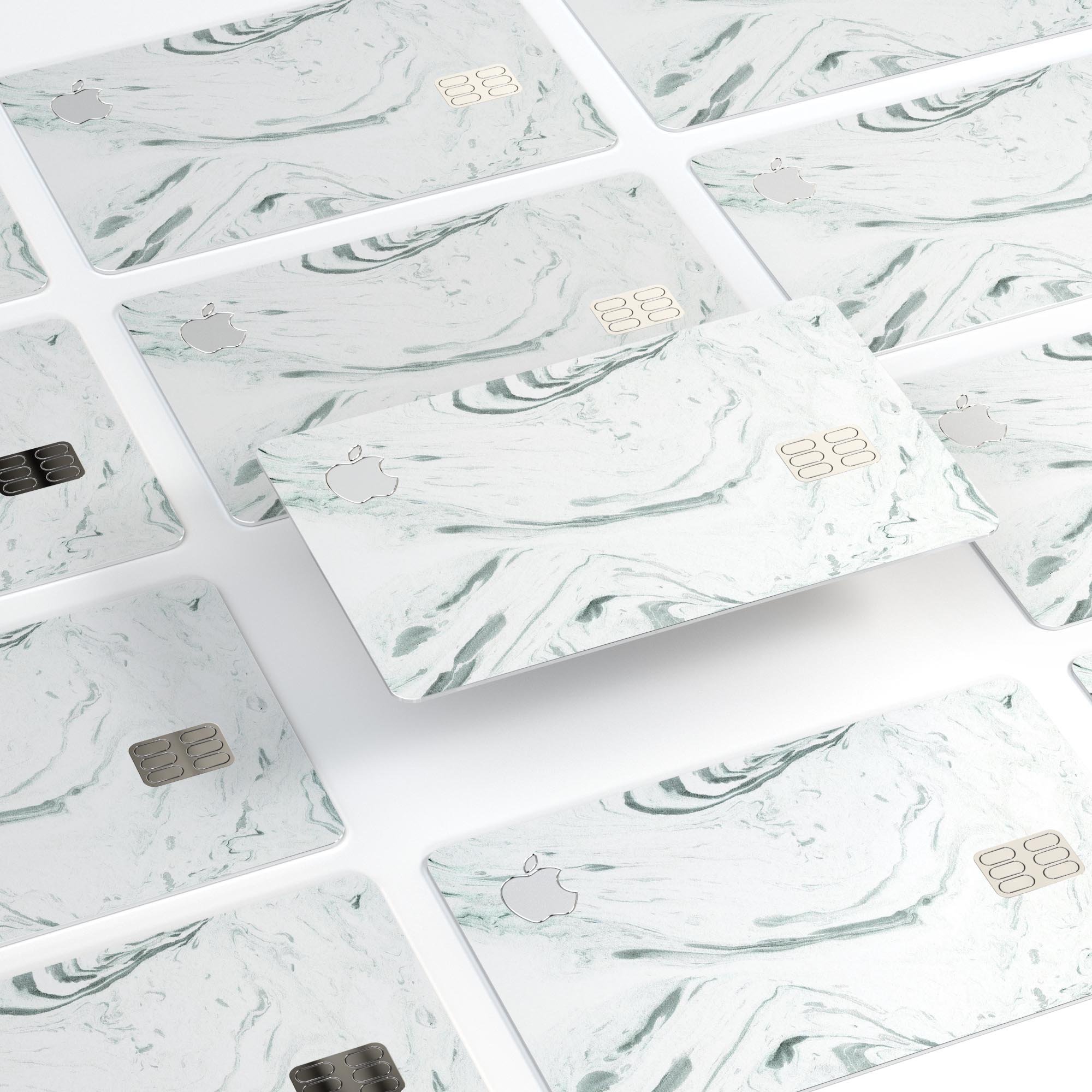 Mint 19 Textured Marble skin for Apple Card, showcasing a stylish marble design with a premium finish.