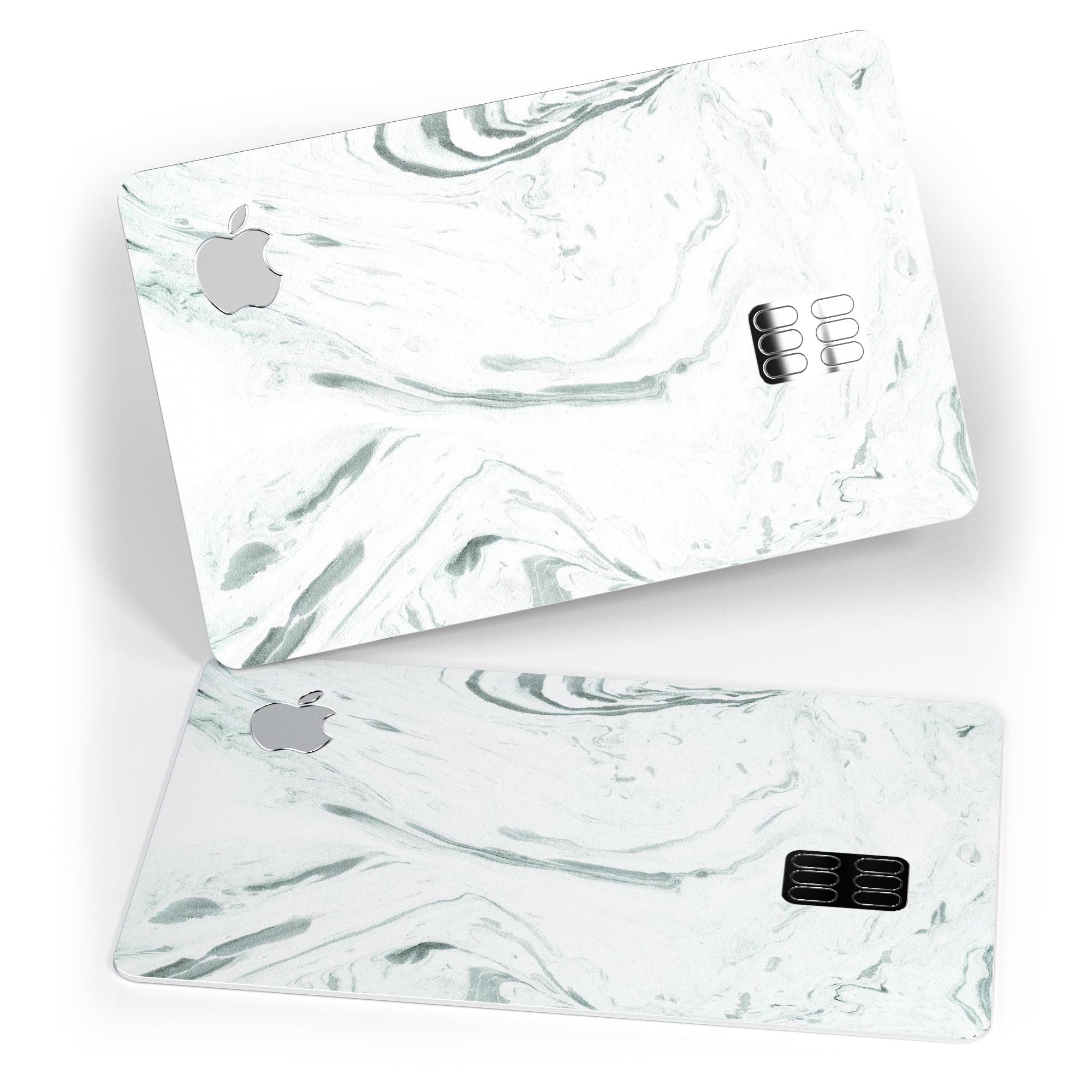 Mint 19 Textured Marble skin for Apple Card, showcasing a stylish marble design with a premium finish.