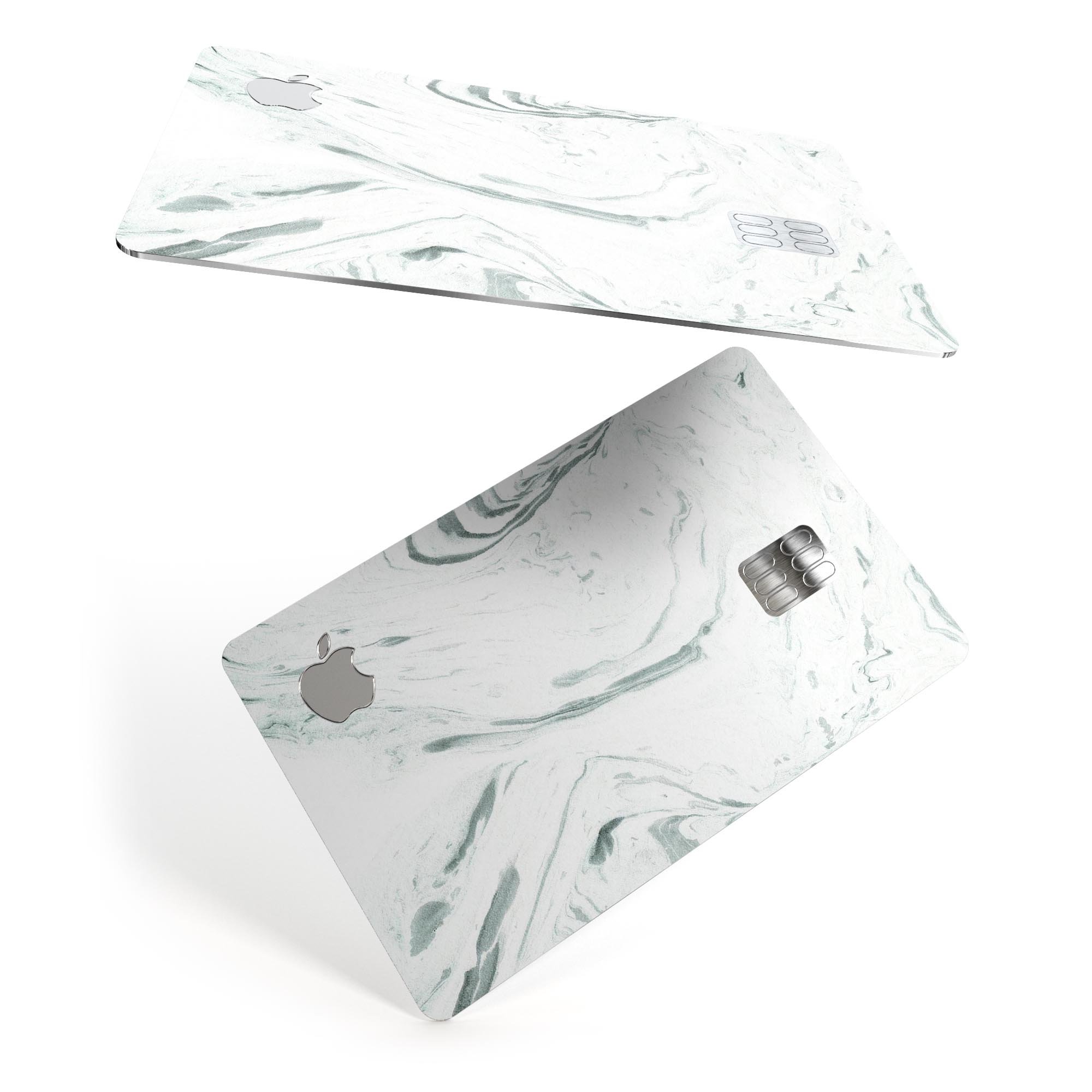 Mint 19 Textured Marble skin for Apple Card, showcasing a stylish marble design with a premium finish.