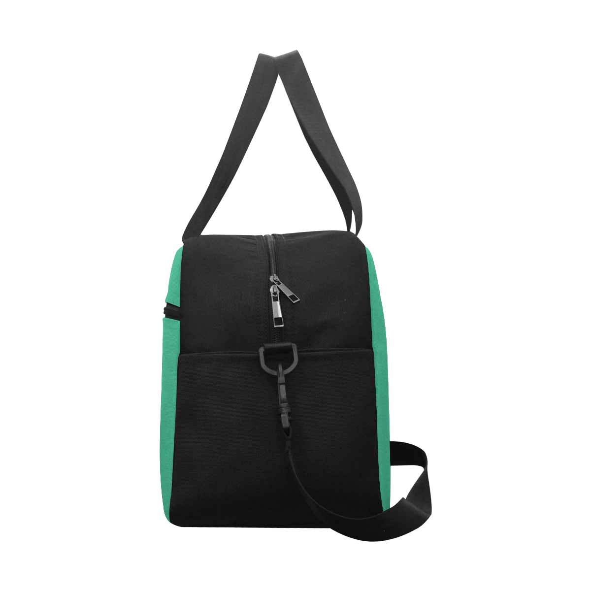 Mint Green Tote and Crossbody Travel Bag made from durable nylon, featuring spacious compartments and adjustable strap.