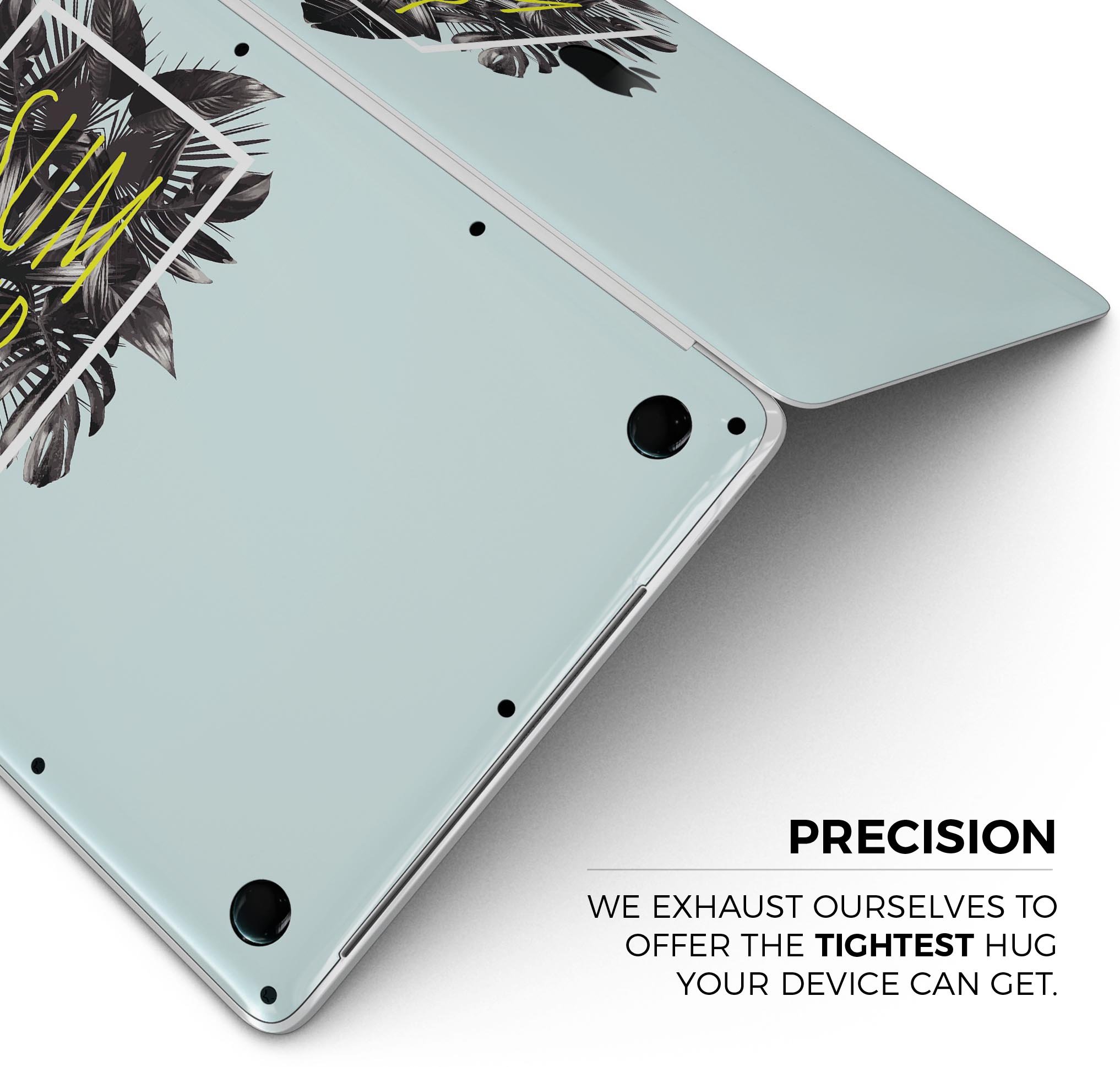 Mint Summer Time Skin Decal Wrap Kit for Apple MacBook, showcasing a vibrant mint design that enhances the device's appearance.