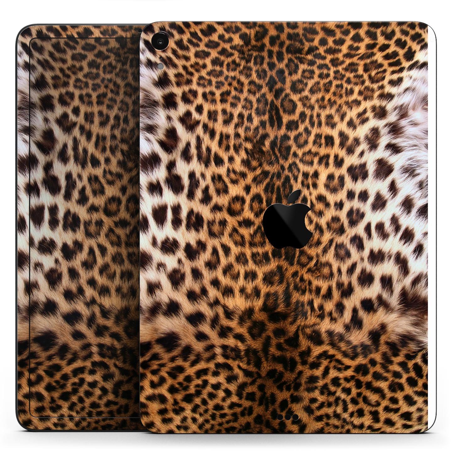 Mirrored Leopard Hide skin decal for Apple iPad Pro, showcasing a stylish leopard print design with a glossy finish.