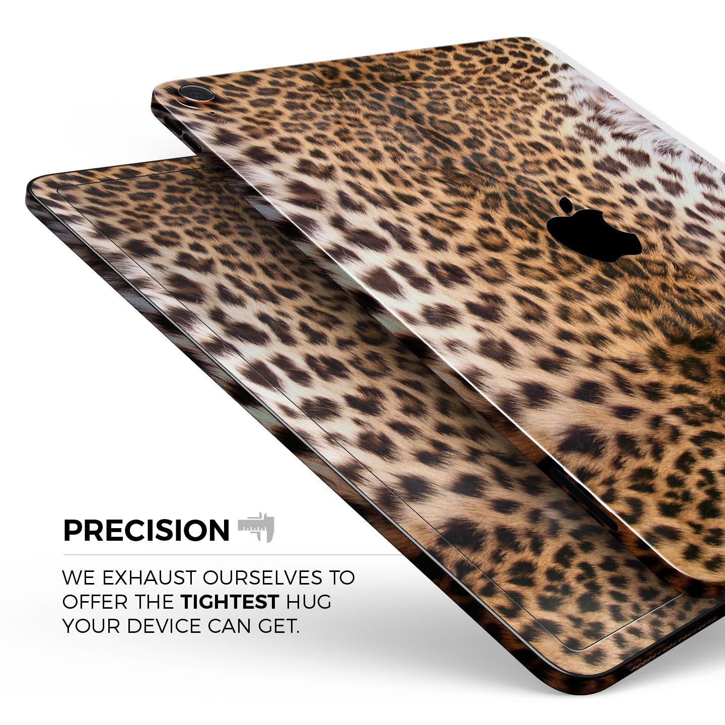 Mirrored Leopard Hide skin decal for Apple iPad Pro, showcasing a stylish leopard print design with a glossy finish.