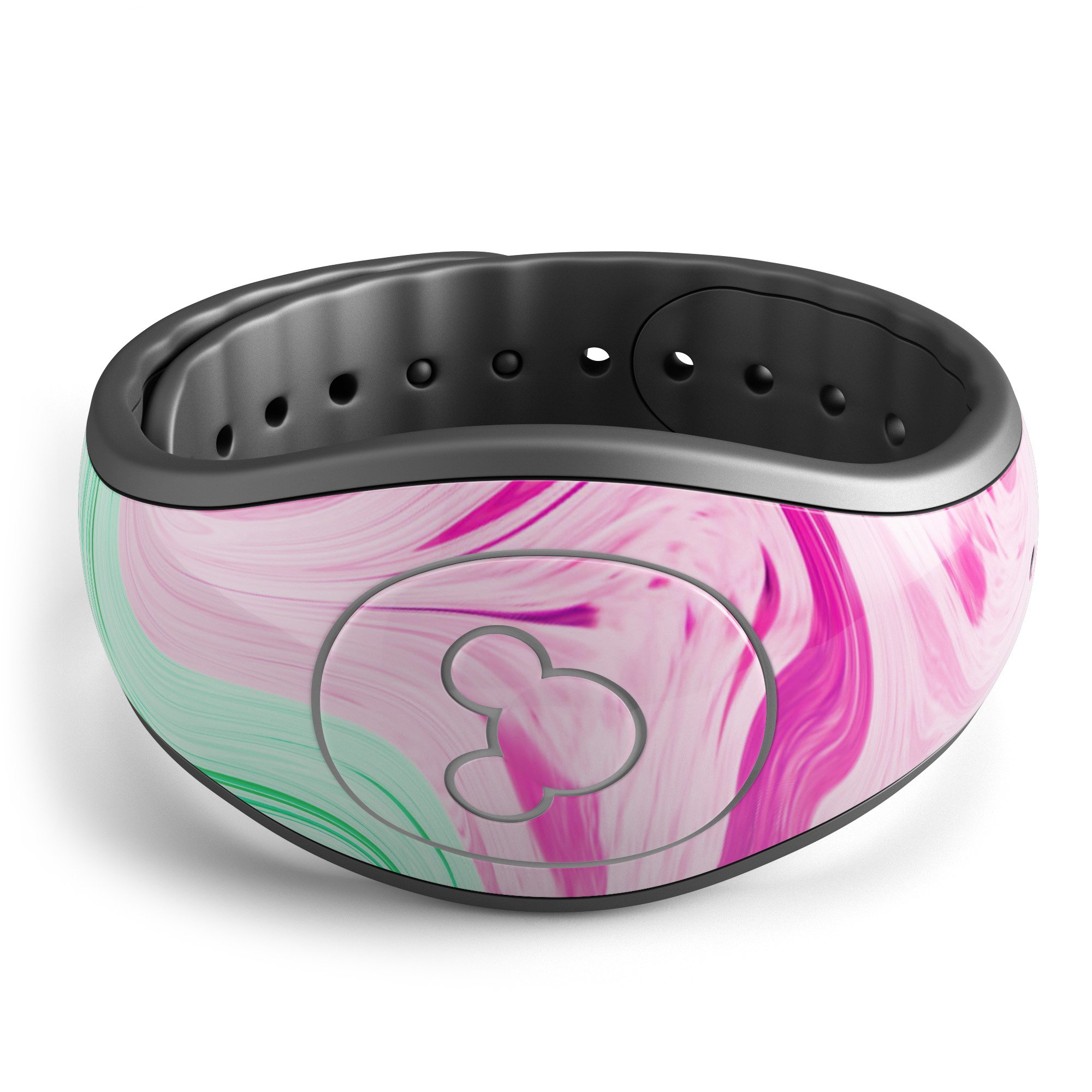 Mixed Color Oil Decal Skin Wrap Kit for Disney Magic Band, showcasing vibrant colors and trendy designs for personalization.