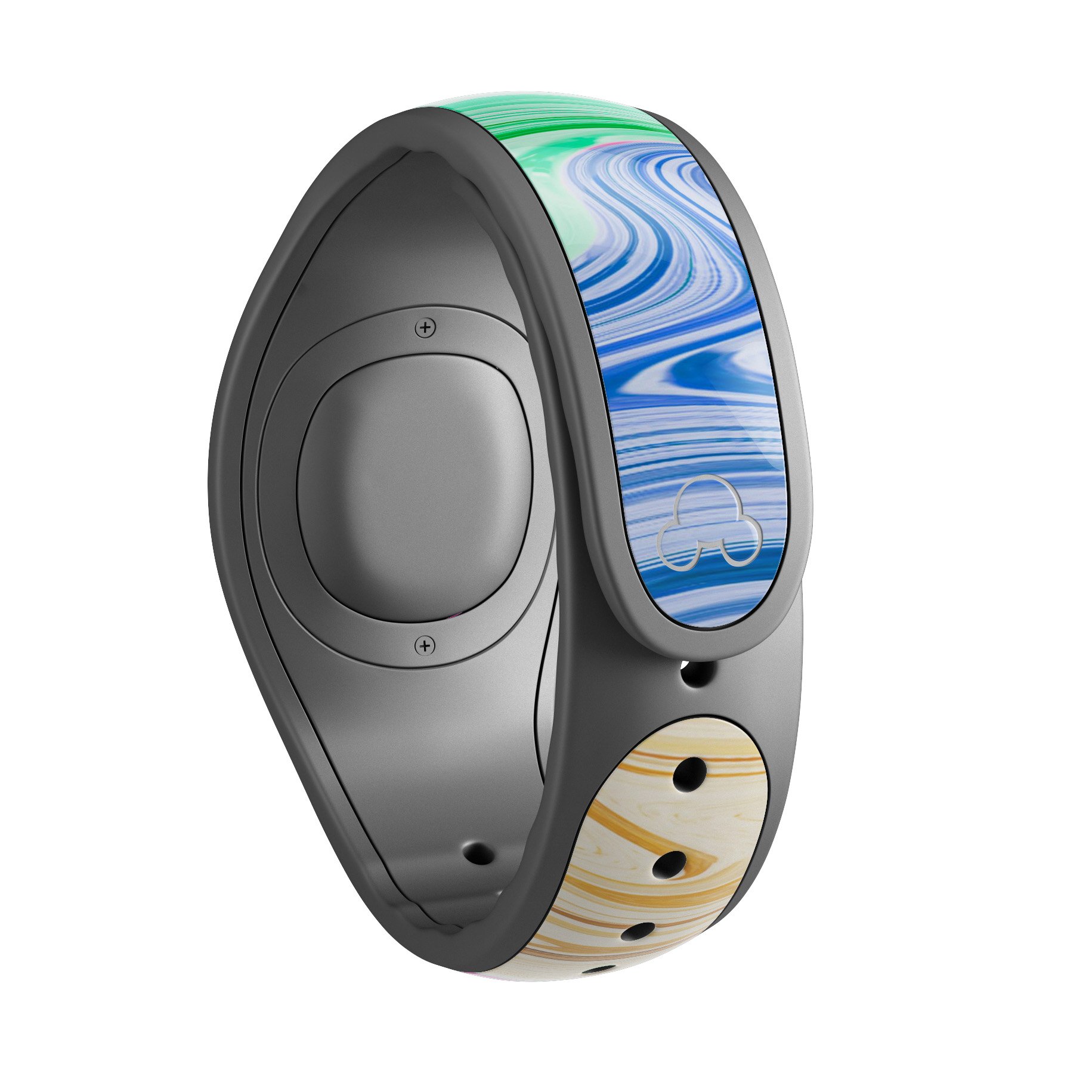 Mixed Color Oil Decal Skin Wrap Kit for Disney Magic Band, showcasing vibrant colors and trendy designs for personalization.