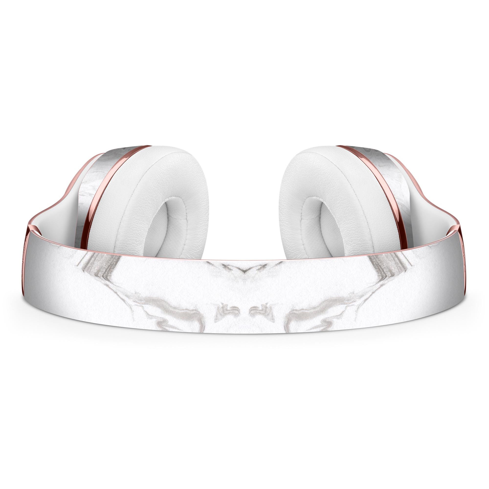 Mixtured Gray 523 Textured Marble Skin Kit for Beats by Dre Solo 3 Wireless Headphones, showcasing a stylish marble design.