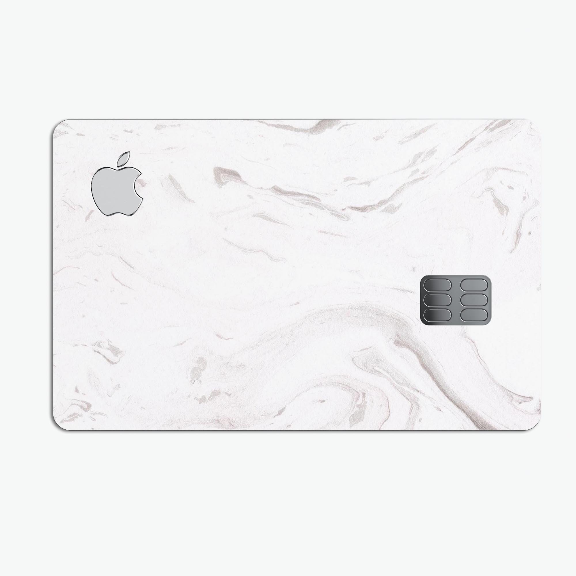 Mixtured Gray 7 Textured Marble skin applied on an Apple Card, showcasing its premium design and protective features.