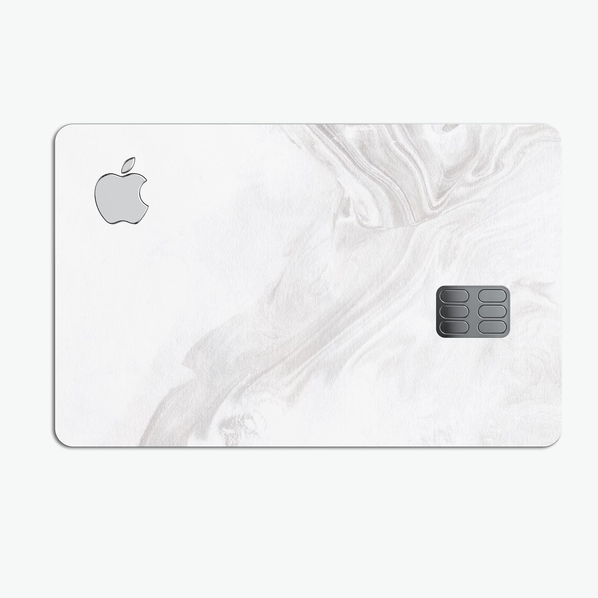 Mixtured Gray v10 Textured Marble skin applied on an Apple Card, showcasing its premium design and protective features.