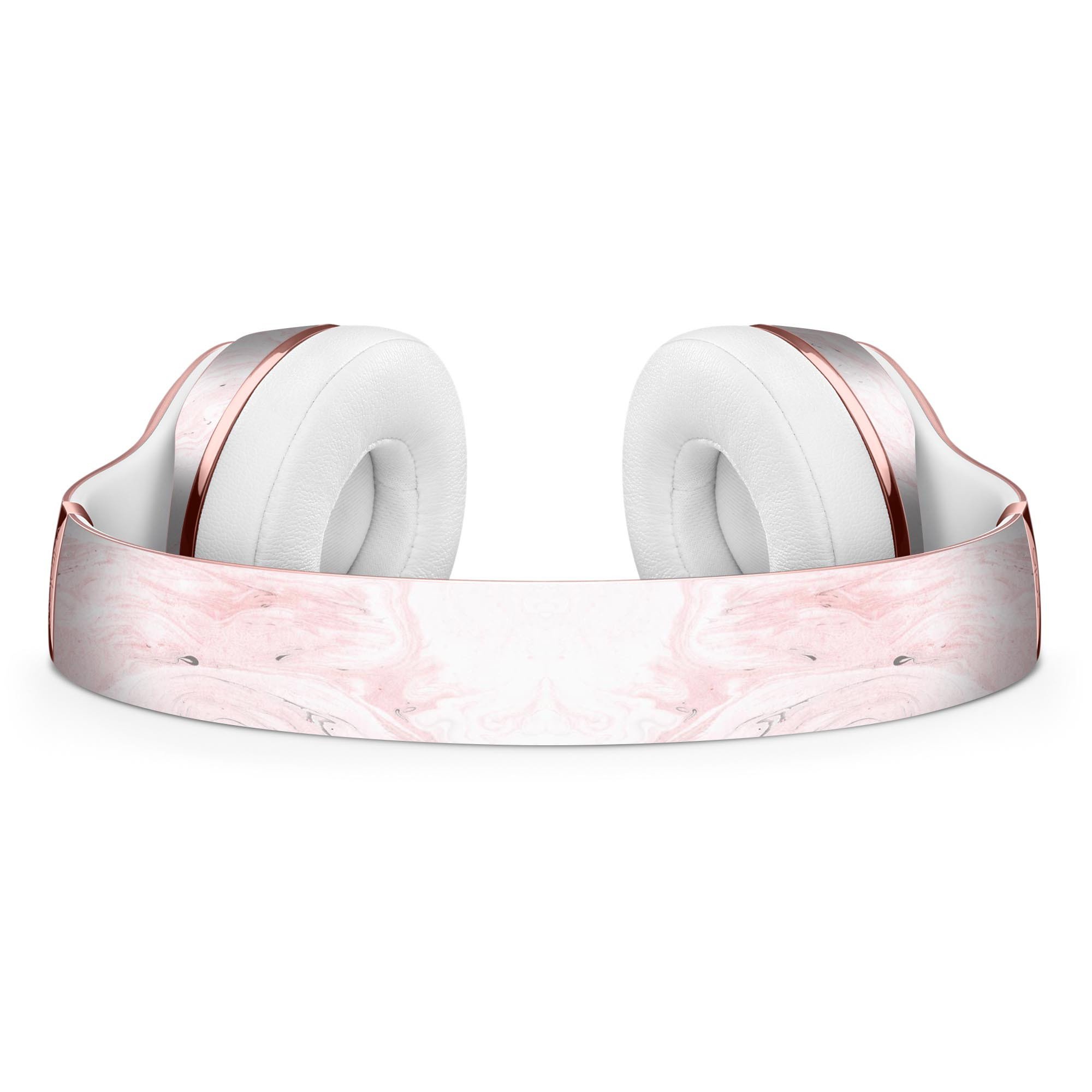 Mixtured Pink v3 Textured Marble Full-Body Skin Kit for Beats by Dre Solo 3 Wireless Headphones, showcasing a stylish marble design.