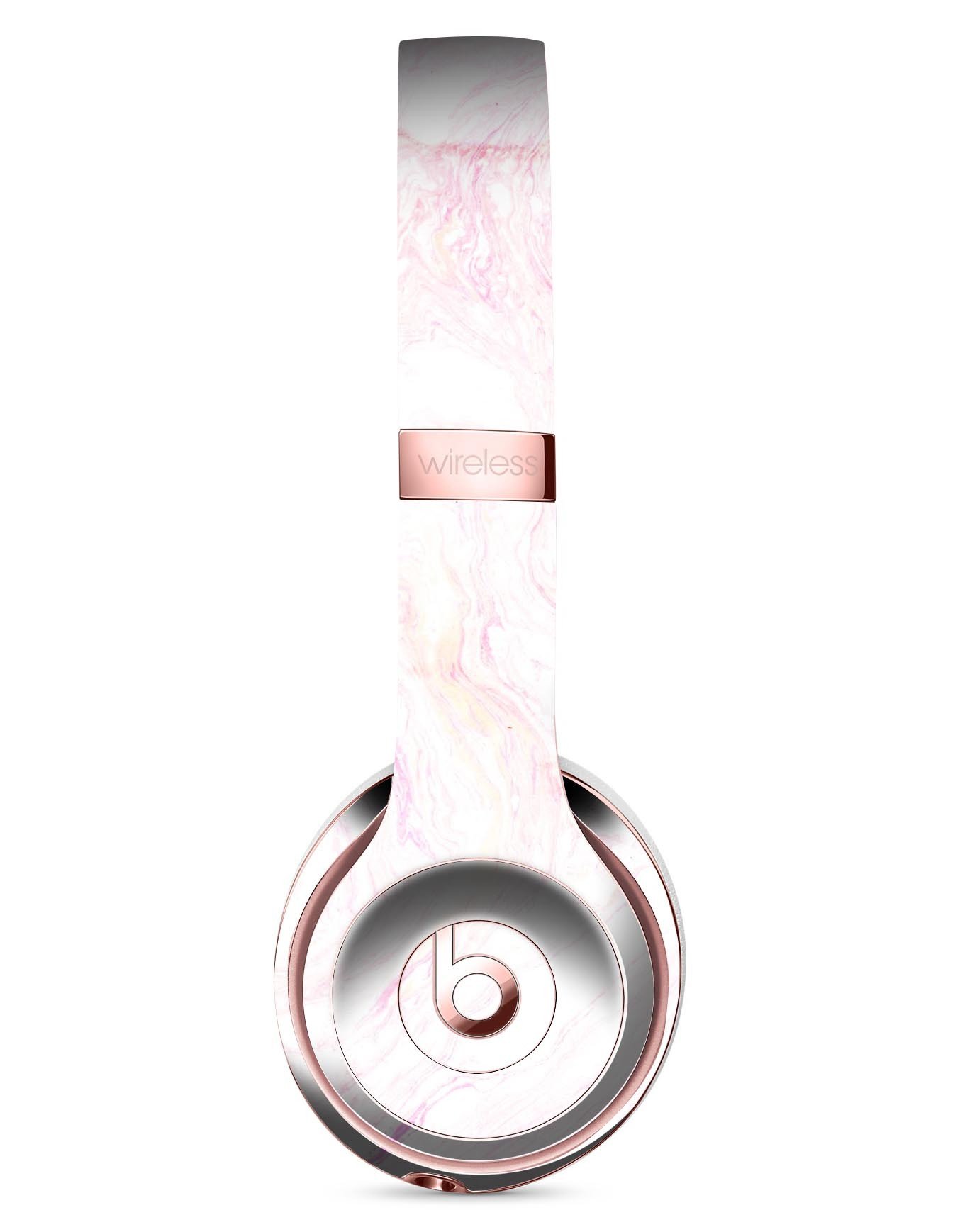 Mixtured Textured Marble v11 Full-Body Skin Kit for Beats by Dre Solo 3 Wireless headphones, showcasing a stylish marble design.