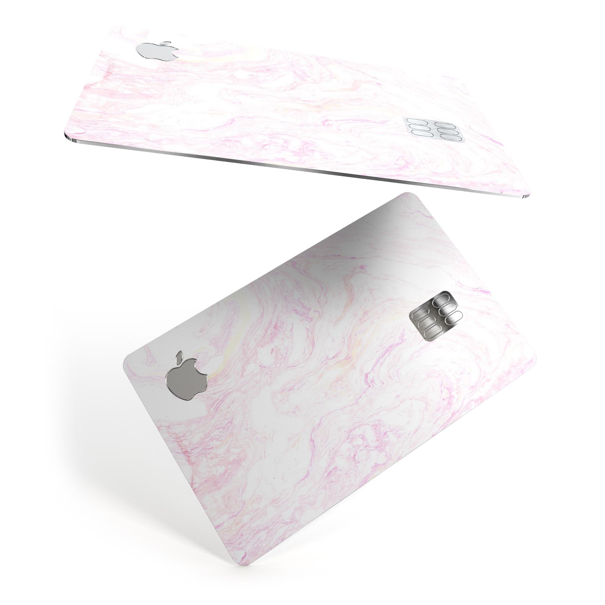 Mixtured Textured Marble v11 decal skin for Apple Card, showcasing a stylish marble design with a premium finish.