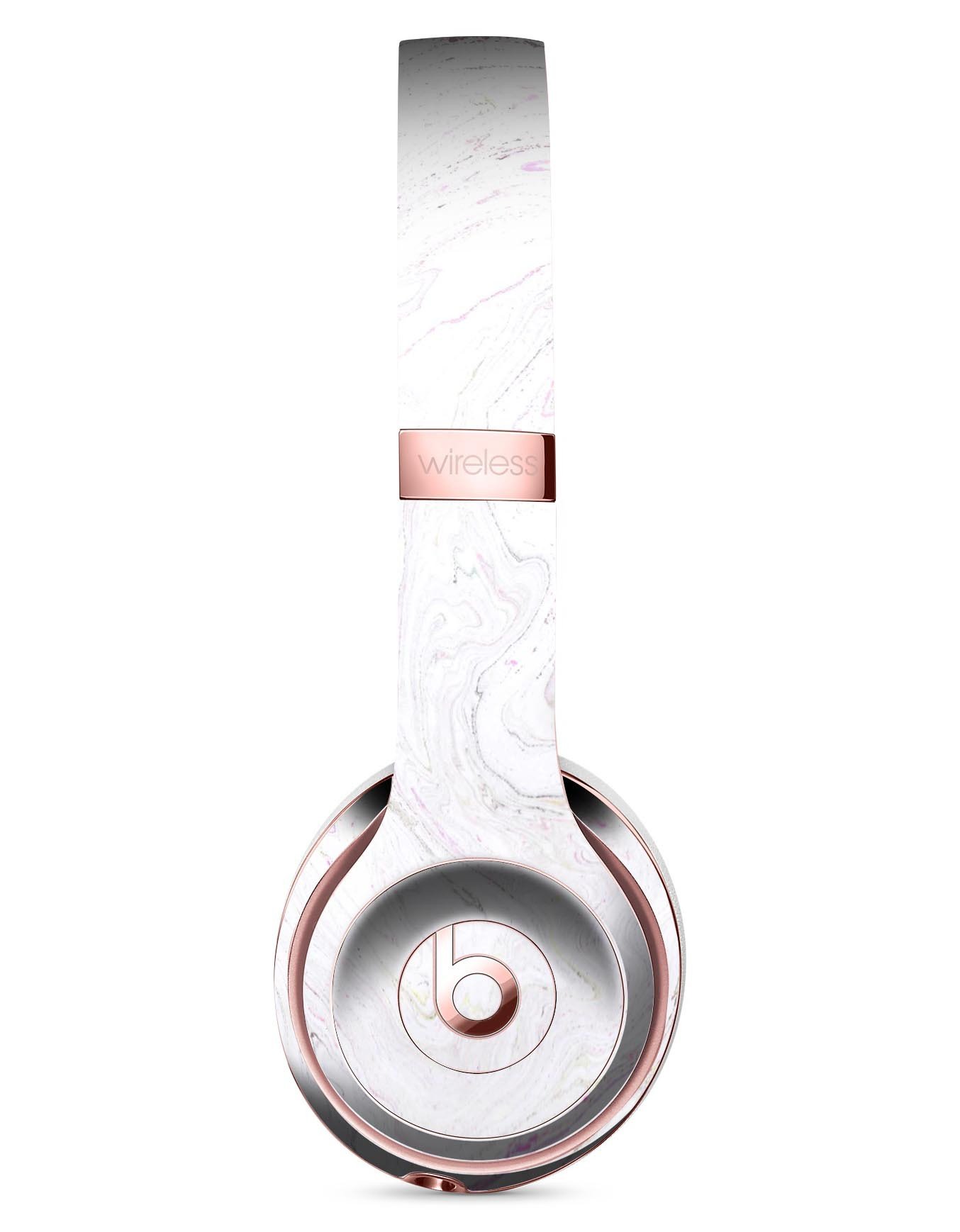 Mixtured Textured Marble v8 Full-Body Skin Kit for Beats by Dre Solo 3 Wireless Headphones, showcasing a stylish marble design.