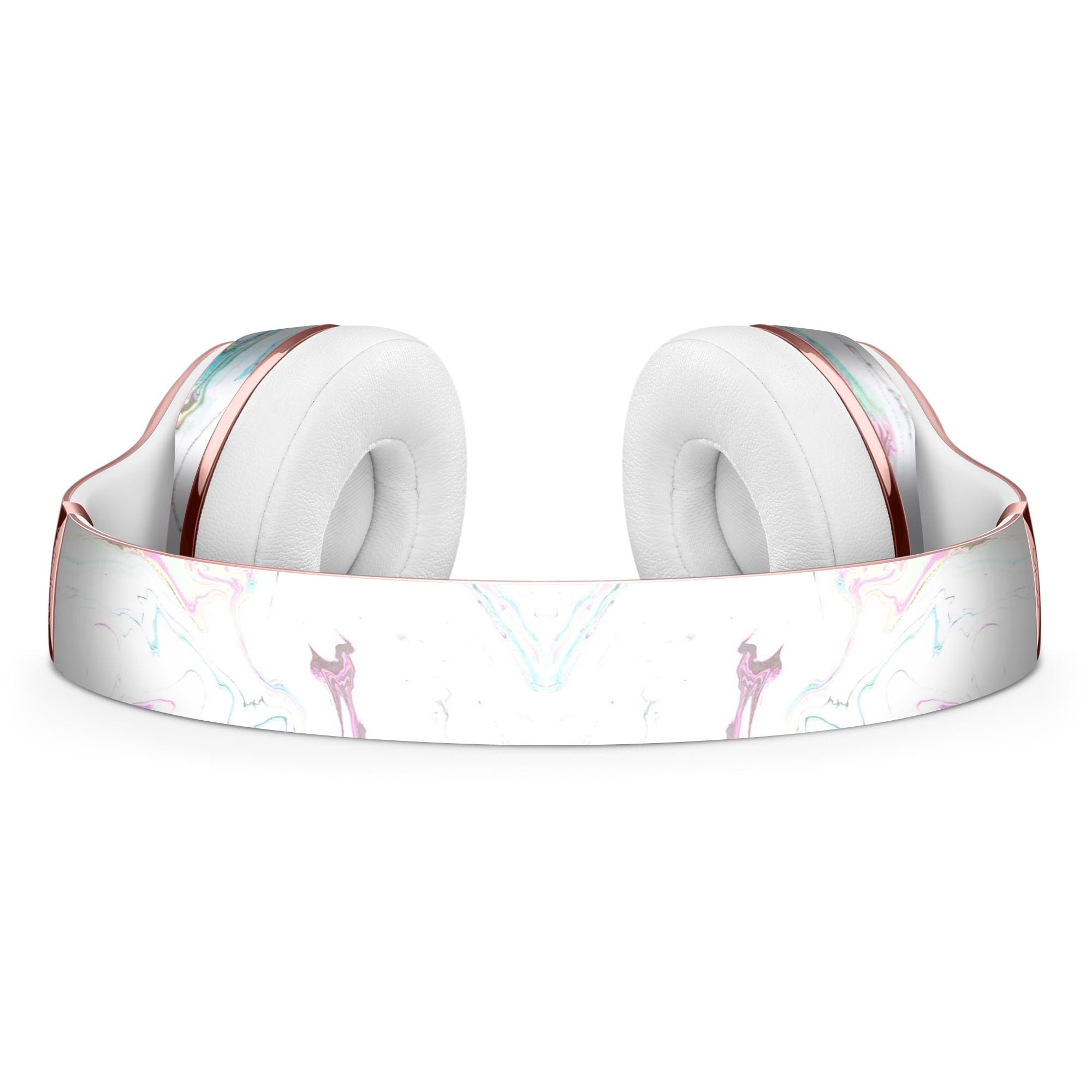 Mixtured Textured Marble v9 Full-Body Skin Kit for Beats by Dre Solo 3 Wireless Headphones, showcasing a stylish marble design.