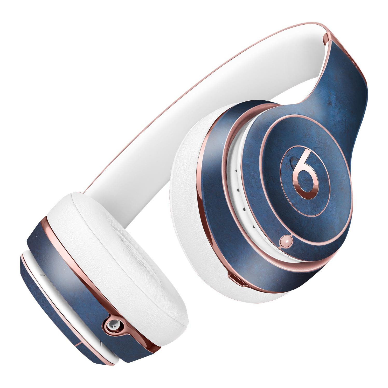 Mixtures of Blue Painted Surface Full-Body Skin Kit for Beats by Dre Solo 3 Wireless Headphones, showcasing vibrant blue design and precise fit.