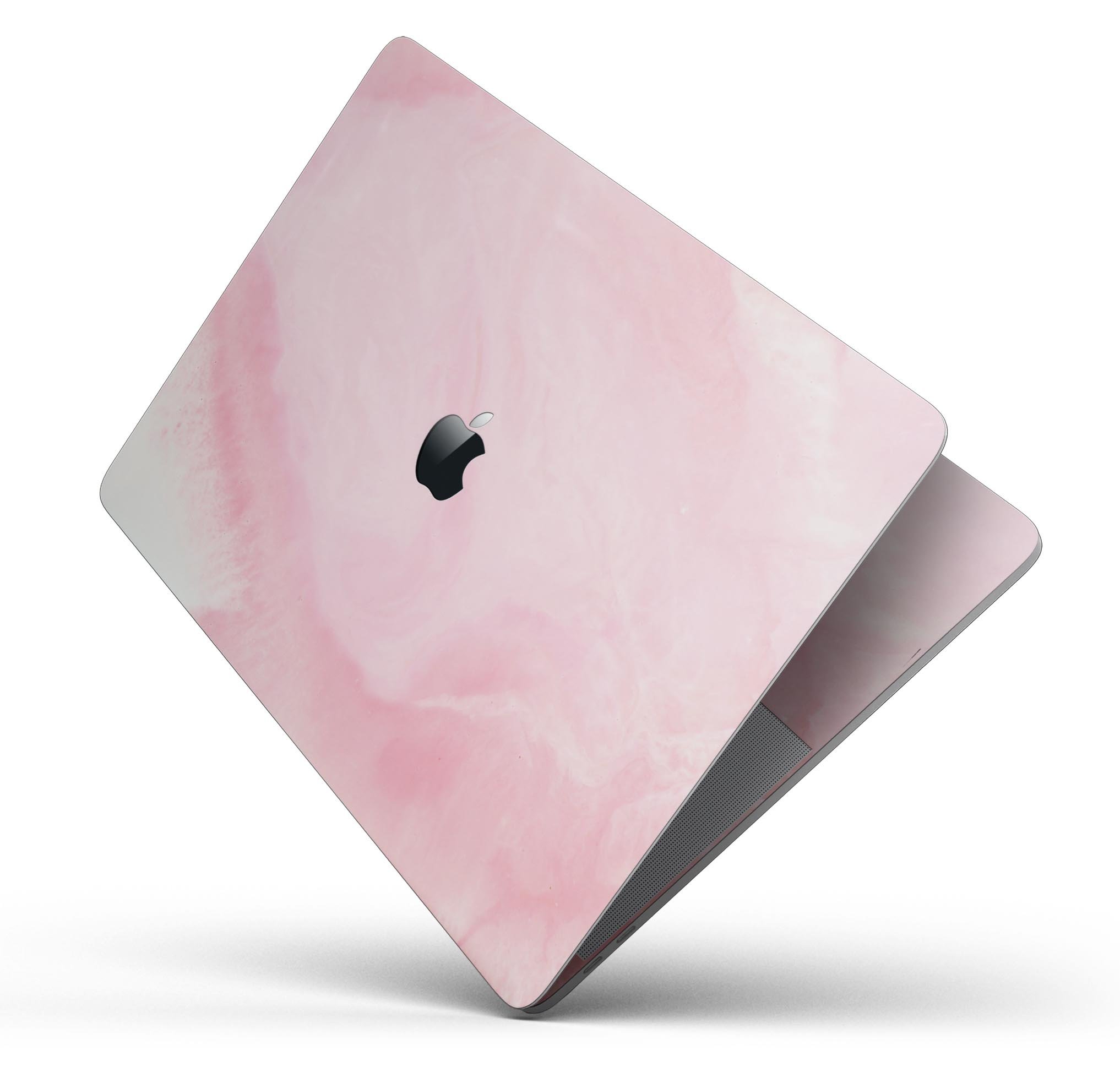 Modern Marble Coral Pink Mix V1 skin decal wrap kit for MacBook, showcasing a stylish coral pink marble design.