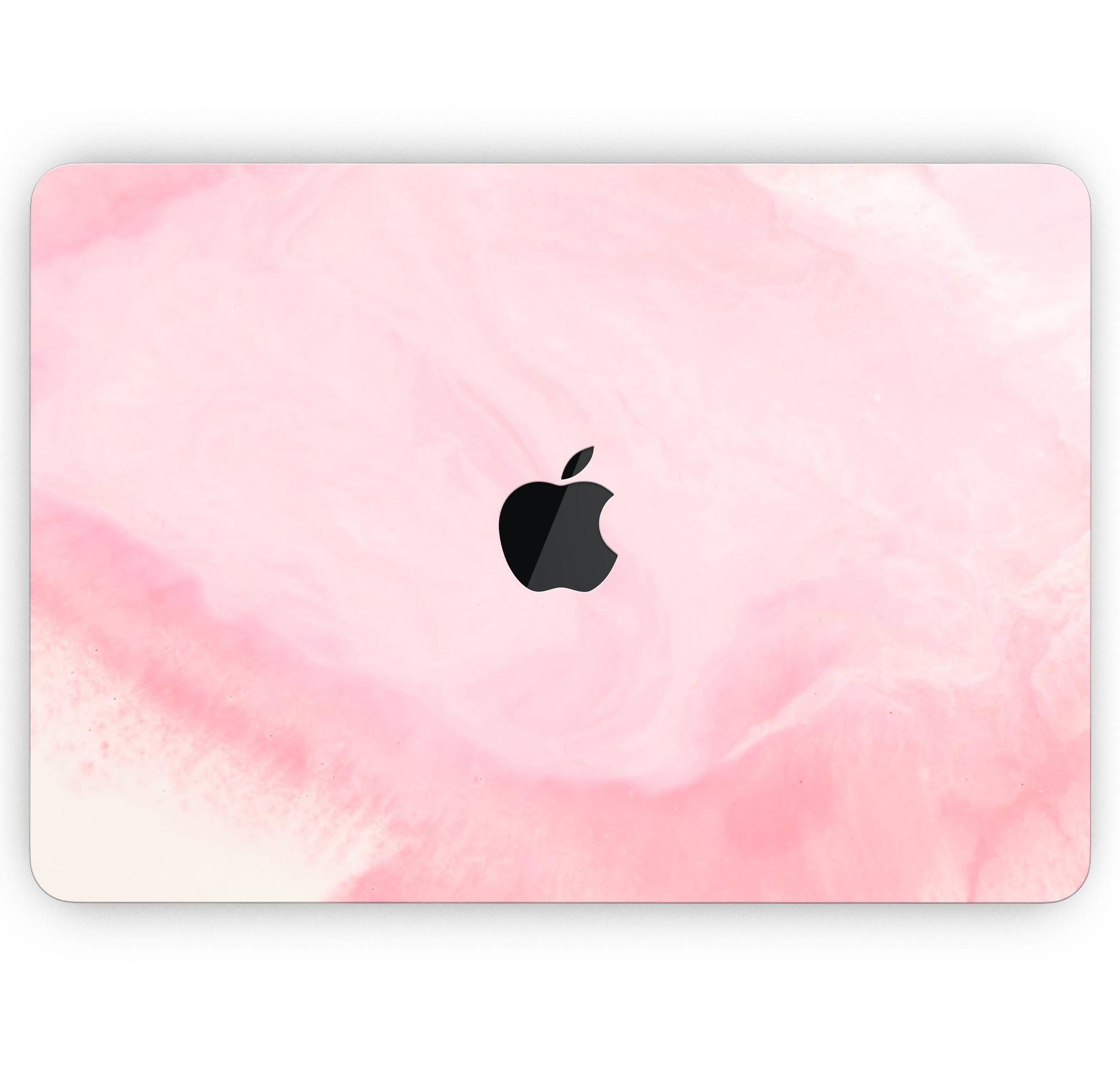 Modern Marble Coral Pink Mix V1 skin decal wrap kit for MacBook, showcasing a stylish coral pink marble design.