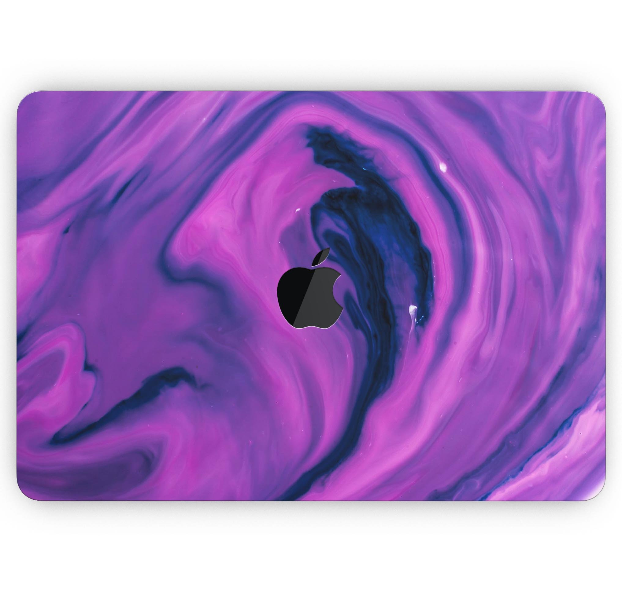 Modern Marble Purple Mix V1 skin decal wrap kit for MacBook, showcasing a stylish purple marble design with a smooth finish.