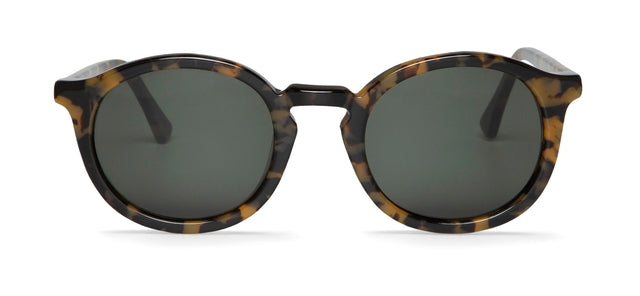 MR BOHO CHAMBERI AVH-11 round frame glasses in brown acetate, showcasing a stylish unisex design.