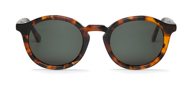 MR BOHO Chamberi AVT1-11 round full-rimmed glasses in brown acetate, showcasing stylish design and unisex appeal.