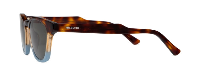 MR BOHO CHELSEA ATD6-11 full-rimmed square glasses in black acetate, showcasing a stylish unisex design.