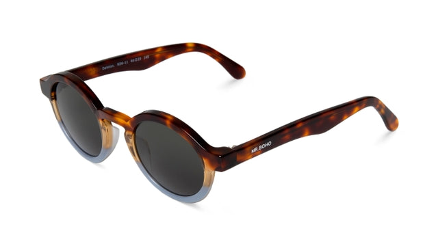 MR BOHO DALSTON RD6-11 unisex eyewear with a full-rimmed round frame in multicolor acetate.