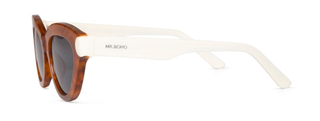 MR BOHO Gracia ARF4-11 cat-eye glasses in brown acetate, showcasing stylish full-rimmed design.