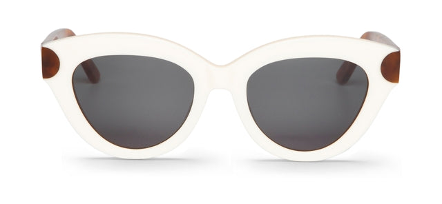 MR BOHO Gracia ARF5-11 full-rimmed round glasses in white acetate, showcasing a stylish unisex design.