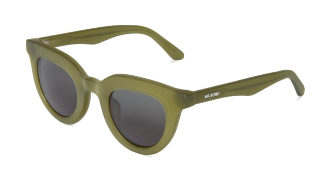 MR BOHO Hayes VI52-11 cat-eye glasses in green acetate, showcasing a stylish full-rimmed design suitable for unisex wear.