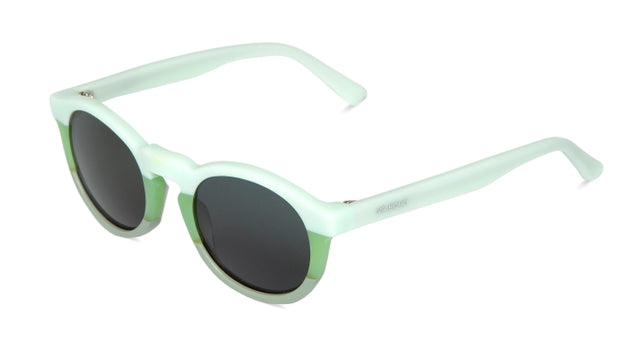 MR BOHO Jordaan AD10-11 round green acetate glasses with full-rimmed design, suitable for unisex wear.