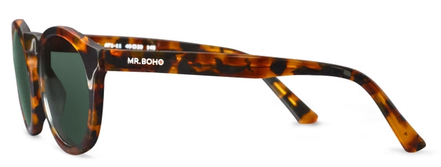 MR BOHO Jordaan AT1-11 round full-rimmed glasses in brown acetate, showcasing stylish design and comfortable fit.