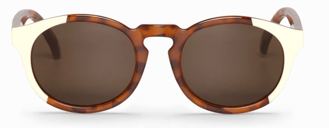 MR BOHO Kids Jordaan KAG1-08 glasses in brown, featuring a full-rimmed rectangle design suitable for unisex wear.