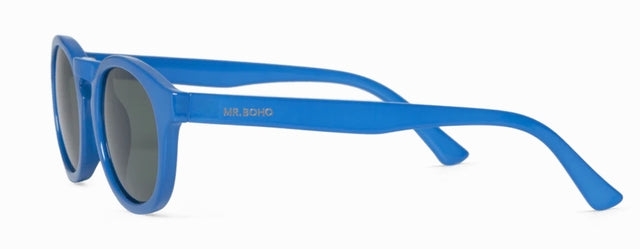 MR BOHO Kids Jordaan KAI4-11 blue full-rimmed glasses with rectangular shape, made from durable acetate material.