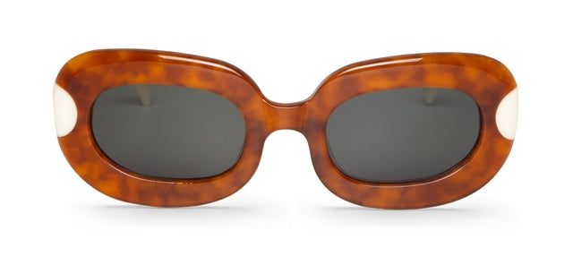 MR BOHO Palermo AYF4-11 unisex glasses with a full-rimmed brown acetate frame, featuring a rectangular shape and stylish design.