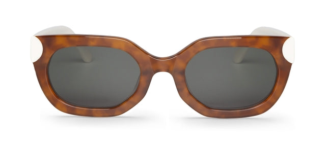 MR BOHO Parnell AXF4-11 unisex full-rimmed rectangular glasses in brown acetate.